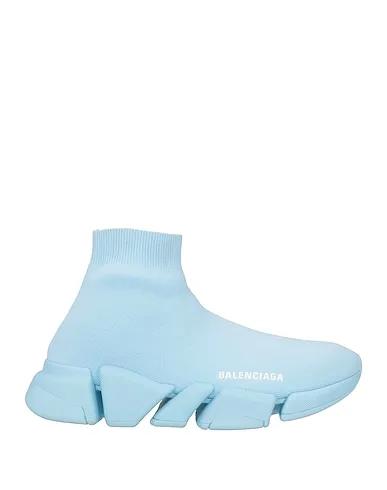 Light blue Jersey Sneakers