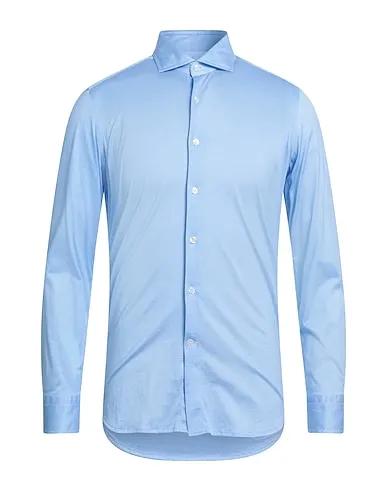 Light blue Jersey Solid color shirt