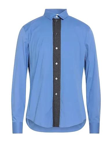 Light blue Knitted Patterned shirt