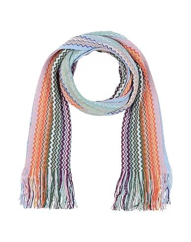 Light blue Knitted Scarves and foulards