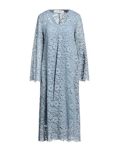 Light blue Lace Midi dress
