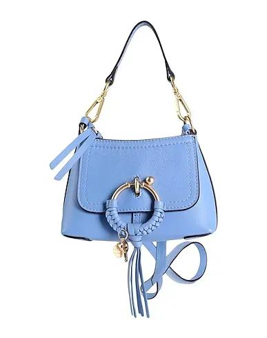 Light blue Leather Handbag