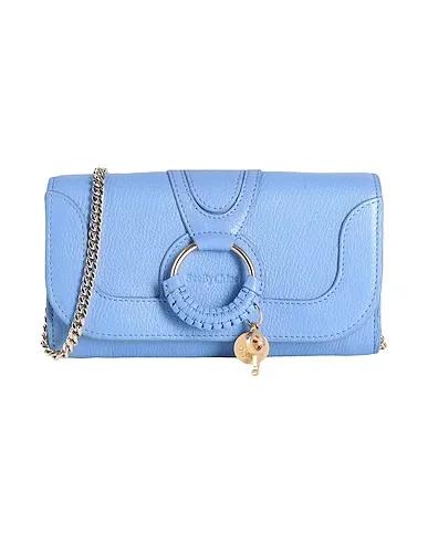 Light blue Leather Handbag