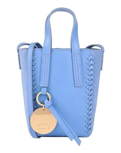 Light blue Leather Handbag