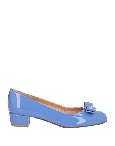 Light blue Leather Pump
