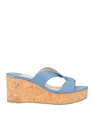 Light blue Leather Sandals