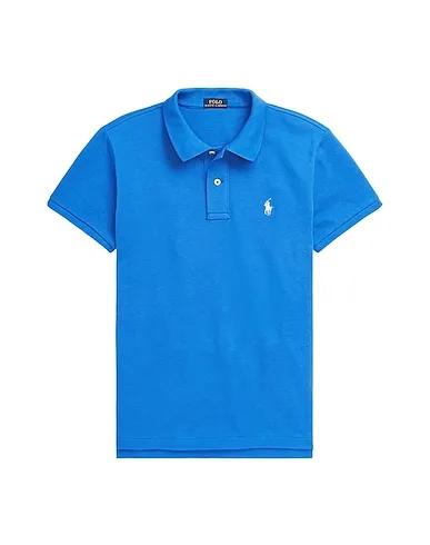 Light blue Piqué Polo shirt CLASSIC FIT MESH POLO SHIRT
