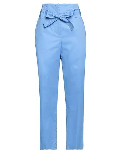 Light blue Poplin Casual pants