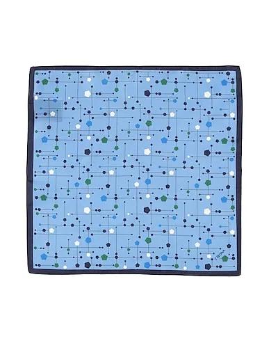 Light blue Satin Scarves and foulards