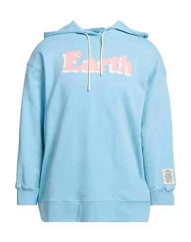 Light blue Sweatshirt Hooded sweatshirt