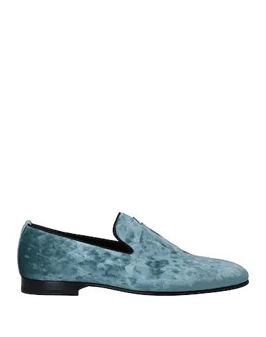 Light blue Velvet Loafers