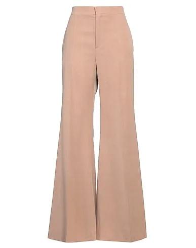 Light brown Cool wool Casual pants