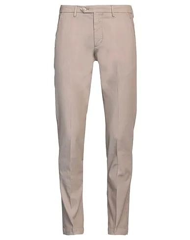 Light brown Cotton twill Casual pants