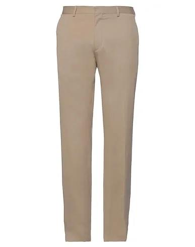 Light brown Cotton twill Casual pants