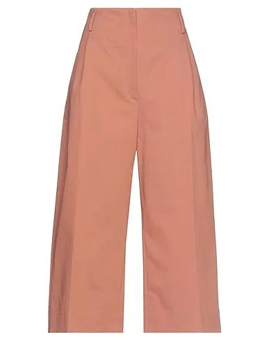 Light brown Cotton twill Cropped pants & culottes
