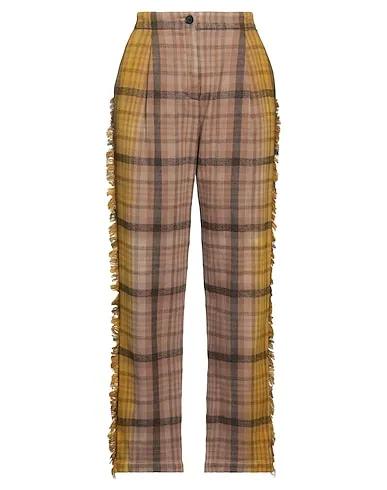 Light brown Flannel Casual pants