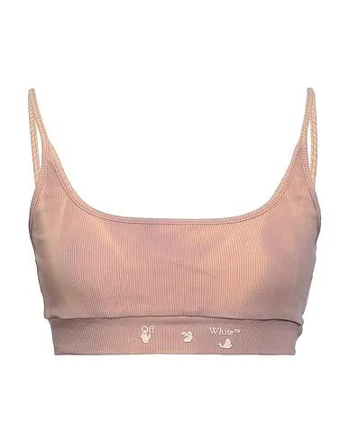 Light brown Jersey Crop top