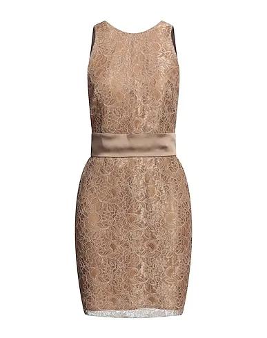 Light brown Lace Short dress