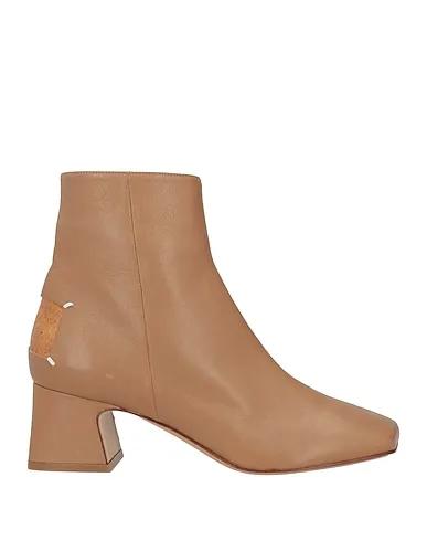 Light brown Leather Ankle boot