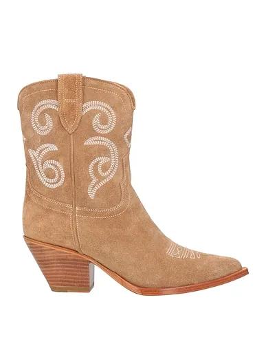Light brown Leather Ankle boot