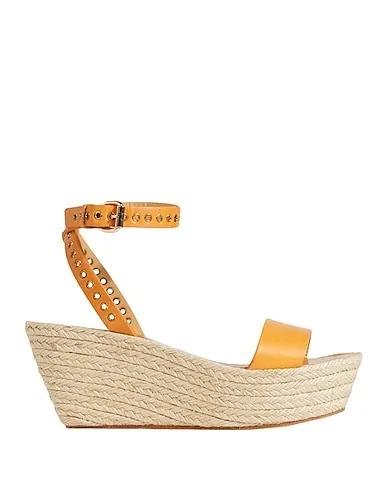 Light brown Leather Espadrilles