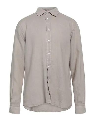Light brown Plain weave Linen shirt
