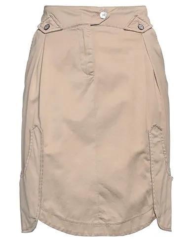 Light brown Plain weave Mini skirt