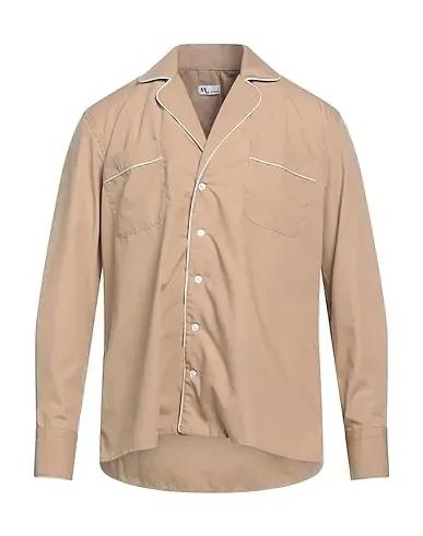 Light brown Plain weave Patterned shirt