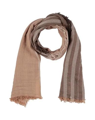 Light brown Plain weave Scarves and foulards