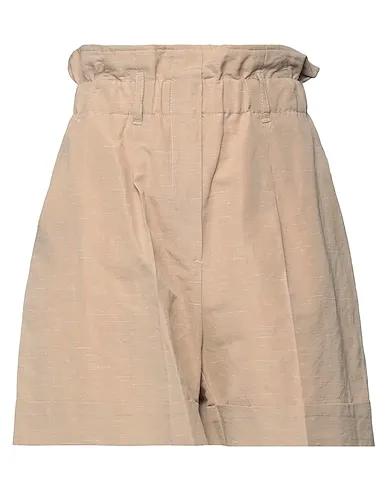 Light brown Plain weave Shorts & Bermuda