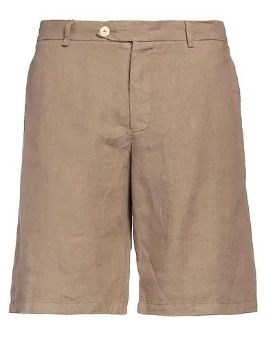 Light brown Silk shantung Shorts & Bermuda