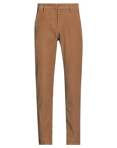 Light brown Velvet Casual pants