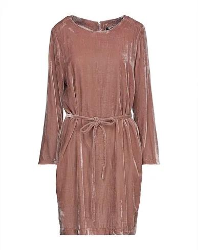 Light brown Velvet Short dress