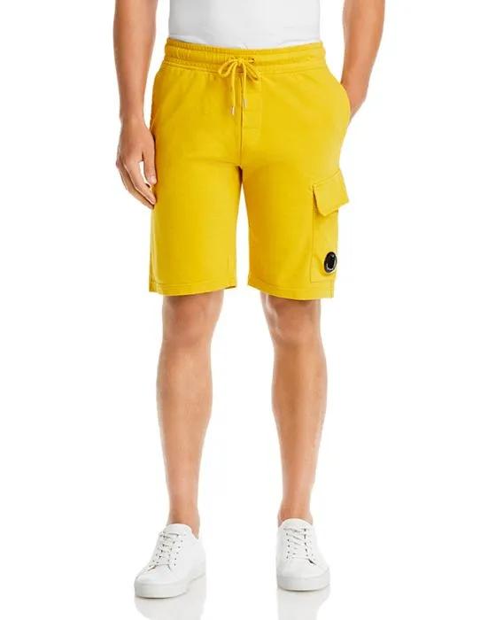Light Fleece Drawstring Cargo Shorts