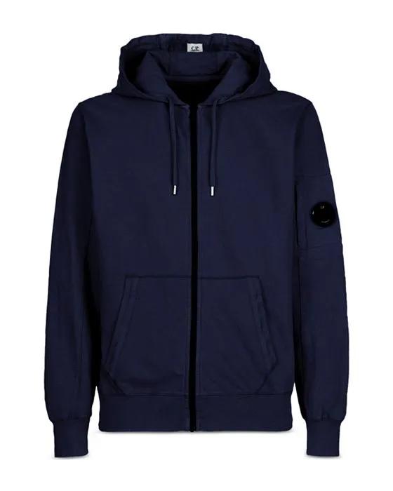 Light Fleece Zip Front Hoodie