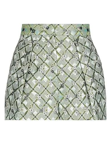 Light green Brocade Shorts & Bermuda