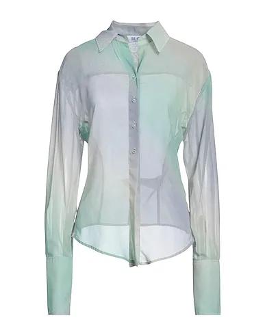 Light green Crêpe Patterned shirts & blouses