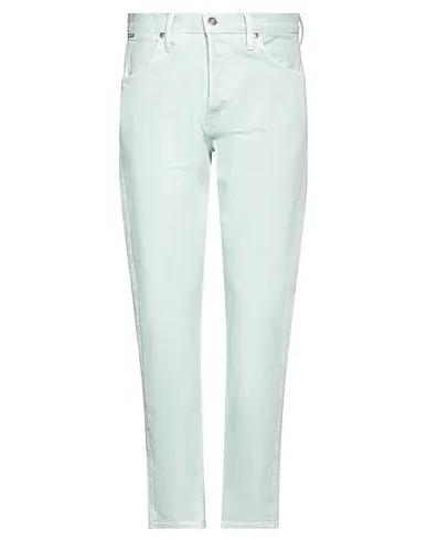 Light green Denim Denim pants