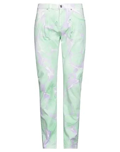 Light green Denim Denim pants