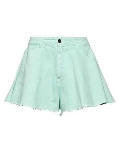 Light green Denim Denim shorts