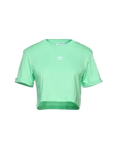 Light green Jersey Crop top TEE
