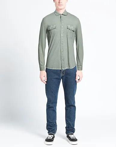 Light green Jersey Solid color shirt