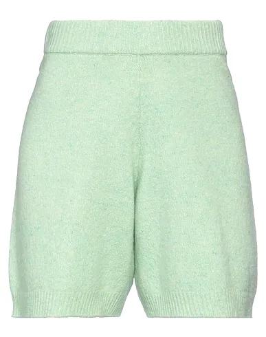 Light green Knitted Shorts & Bermuda