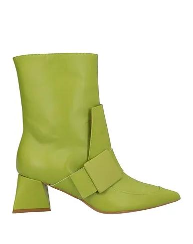 Light green Leather Ankle boot