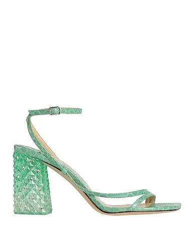Light green Leather Sandals