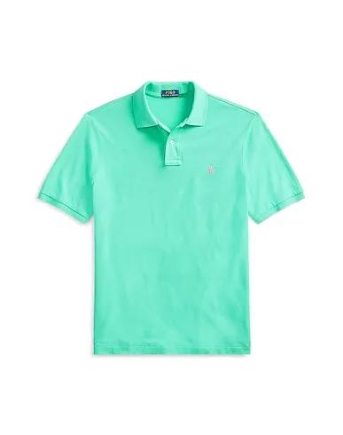 Light green Piqué Polo shirt SLIM FIT MESH POLO SHIRT
