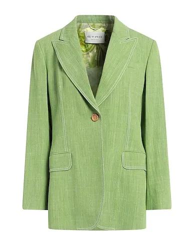 Light green Plain weave Blazer