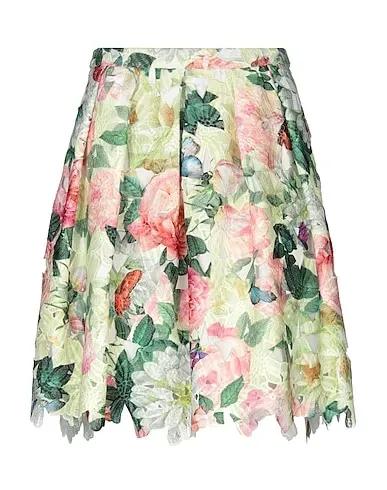 Light green Plain weave Midi skirt
