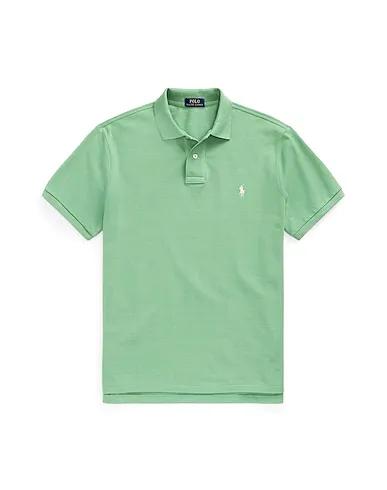 Light green Polo shirt CUSTOM SLIM FIT MESH POLO SHIRT
