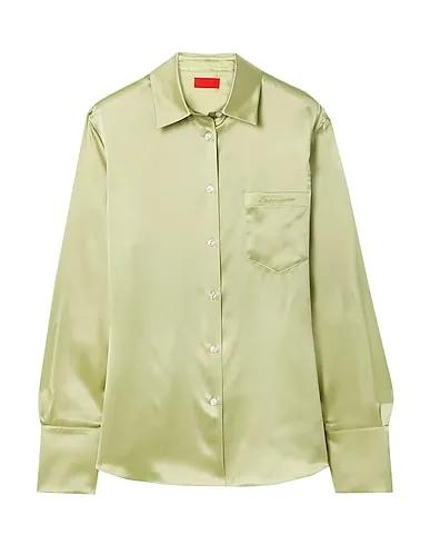Light green Satin Silk shirts & blouses